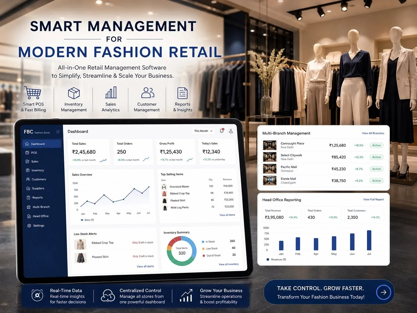 Fashion retail management software